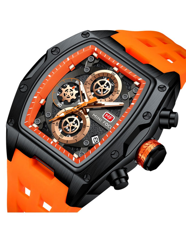 MINI FOCUS - MF0473 - Quartz - Bracelet en Silicone - Résistante à l'eau