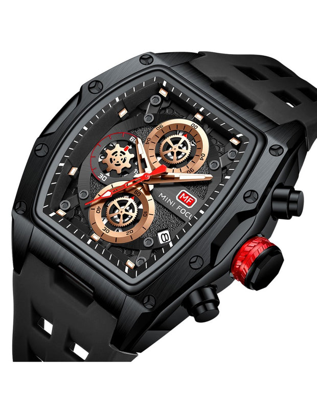 MINI FOCUS - MF0473 - Quartz - Bracelet en Silicone - Résistante à l'eau