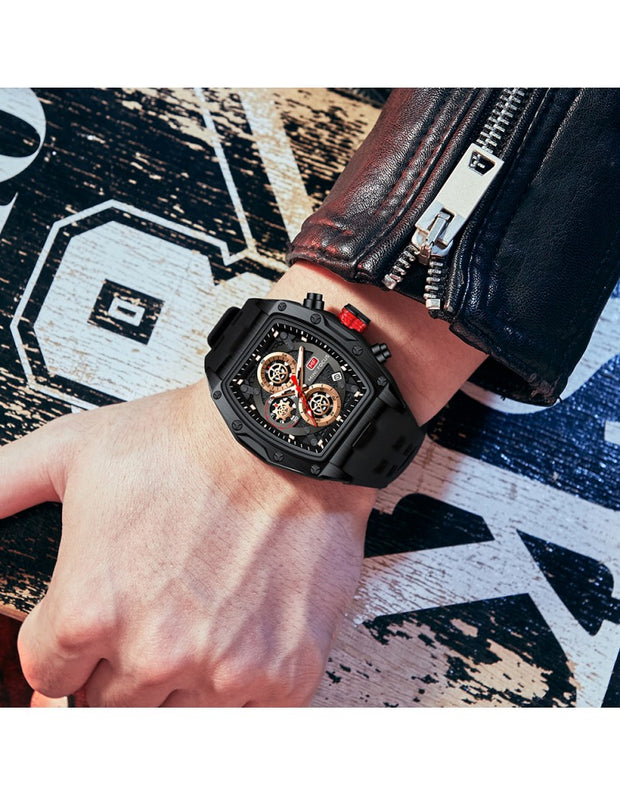 MINI FOCUS - MF0473 - Quartz - Bracelet en Silicone - Résistante à l'eau