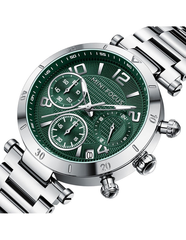 MINI FOCUS - 0489 - Quartz - Acier Inoxydable - Élégante et Multifonctionnelle