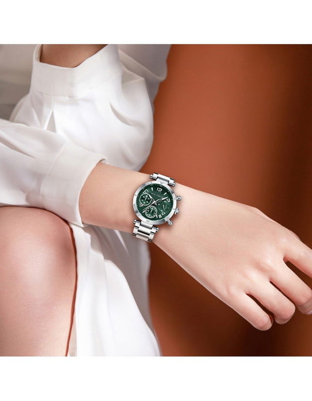 MINI FOCUS - 0489 - Quartz - Acier Inoxydable - Élégante et Multifonctionnelle