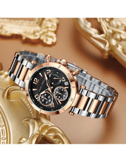 MINI FOCUS - 0489 - Quartz - Acier Inoxydable - Élégante et Multifonctionnelle