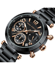 MINI FOCUS - 0489 - Quartz - Acier Inoxydable - Élégante et Multifonctionnelle