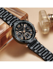 MINI FOCUS - 0489 - Quartz - Acier Inoxydable - Élégante et Multifonctionnelle