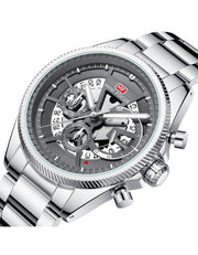 MINI FOCUS - MF 0490 - Quartz - Bracelet en Acier Inoxidable - Résistante à l'eau