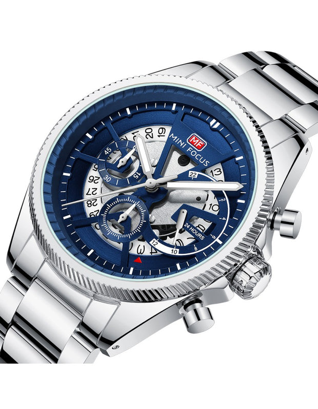 MINI FOCUS - MF 0490 - Quartz - Bracelet en Acier Inoxidable - Résistante à l'eau