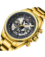 MINI FOCUS - MF 0490 - Quartz - Bracelet en Acier Inoxidable - Résistante à l'eau