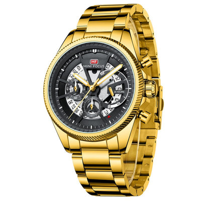 MINI FOCUS - MF 0490 - Quartz - Bracelet en Acier Inoxidable - Résistante à l'eau