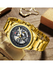 MINI FOCUS - MF 0490 - Quartz - Bracelet en Acier Inoxidable - Résistante à l'eau