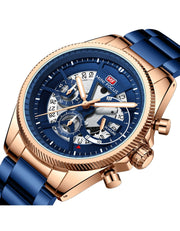 MINI FOCUS - MF 0490 - Quartz - Bracelet en Acier Inoxidable - Résistante à l'eau