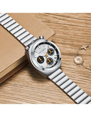 MINI FOCUS - 0491 L - Quartz - Acier Inoxydable - Élégante et Multifonctionnelle