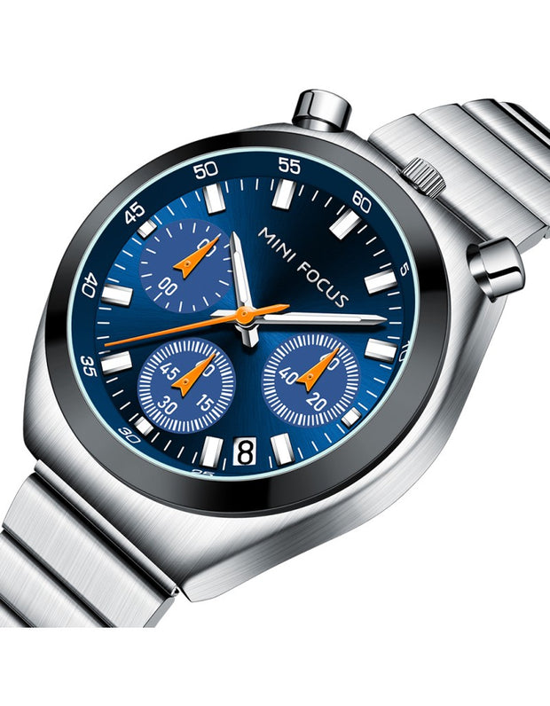 MINI FOCUS - 0491 L - Quartz - Acier Inoxydable - Élégante et Multifonctionnelle