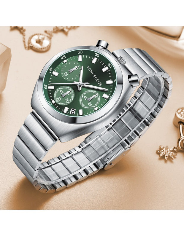 MINI FOCUS - 0491 L - Quartz - Acier Inoxydable - Élégante et Multifonctionnelle