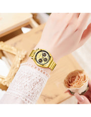 MINI FOCUS - 0491 L - Quartz - Acier Inoxydable - Élégante et Multifonctionnelle