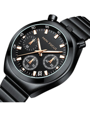 MINI FOCUS - 0491 L - Quartz - Acier Inoxydable - Élégante et Multifonctionnelle