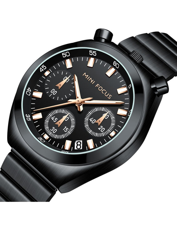 MINI FOCUS - 0491 L - Quartz - Acier Inoxydable - Élégante et Multifonctionnelle