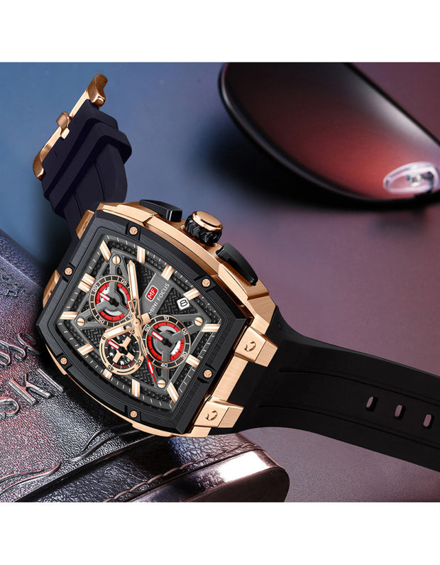 MINI FOCUS - MF 0602 - Quartz - Bracelet en Silicone - Résistante à l'eau