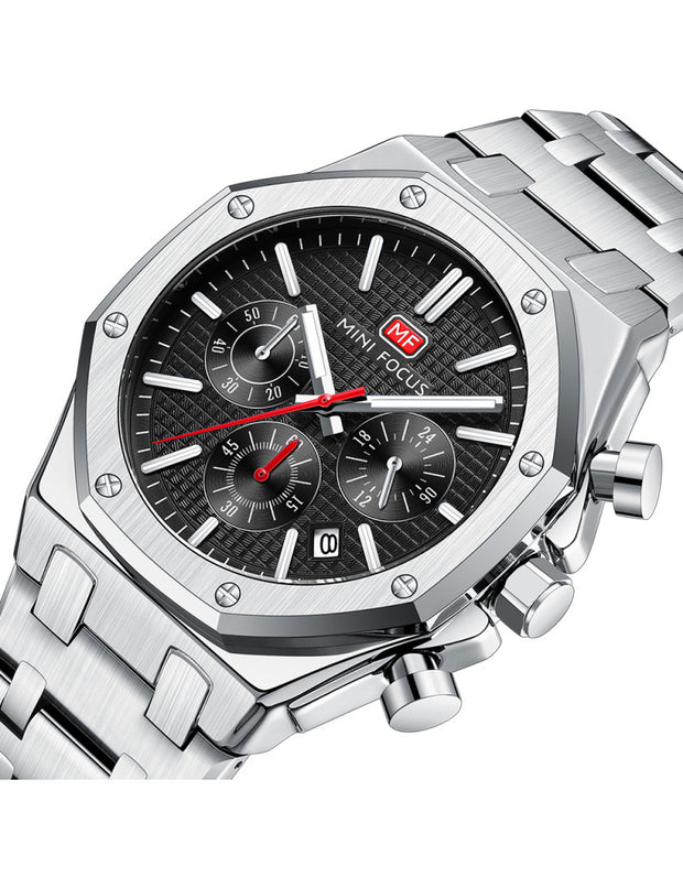 MINI FOCUS - MF 0609 - Quartz - Bracelet en Acier Inoxidable - Résistante à l'eau