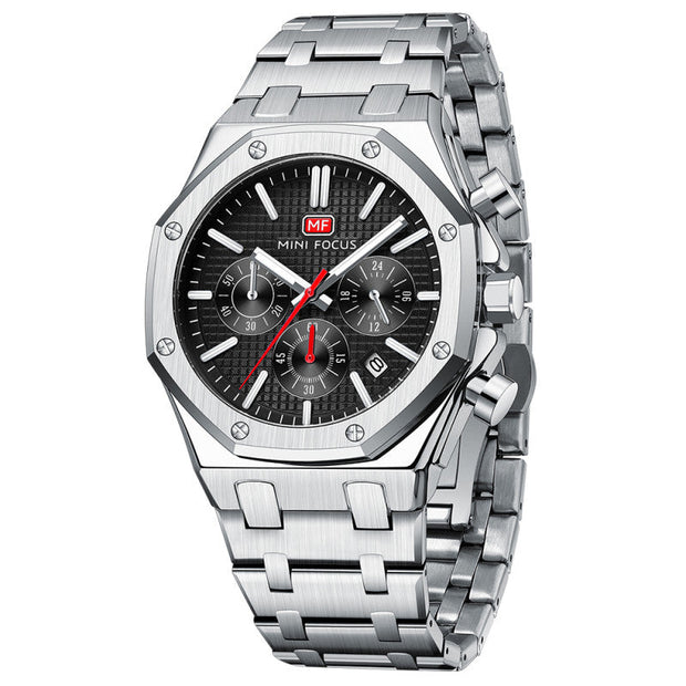 MINI FOCUS - MF 0609 - Quartz - Bracelet en Acier Inoxidable - Résistante à l'eau