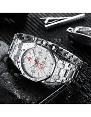 MINI FOCUS - MF 0609 - Quartz - Bracelet en Acier Inoxidable - Résistante à l'eau