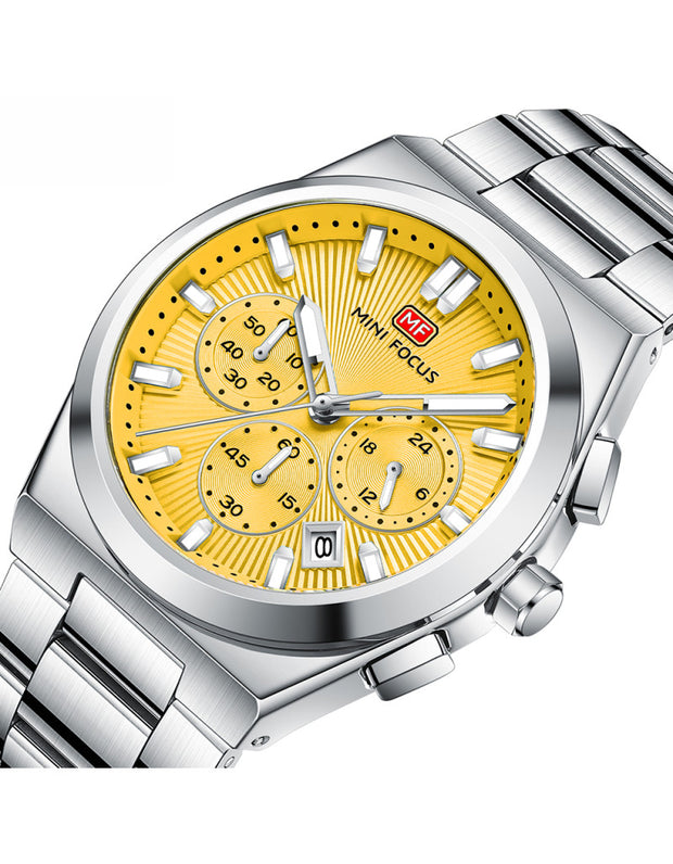 MINI FOCUS - MF 0614 - Quartz - Bracelet en Acier Inoxidable - Résistante à l'eau