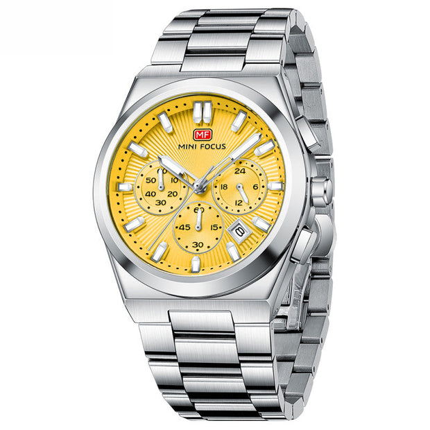 MINI FOCUS - MF 0614 - Quartz - Bracelet en Acier Inoxidable - Résistante à l'eau