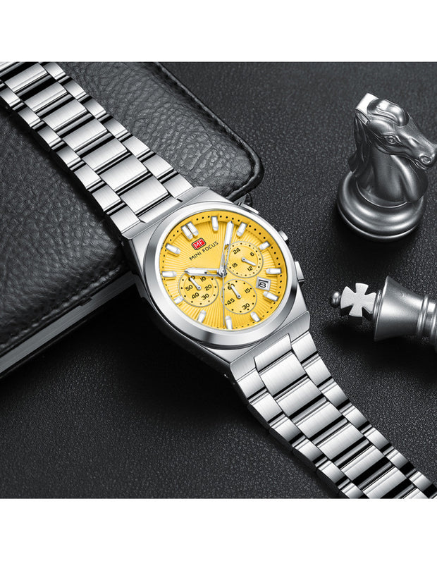 MINI FOCUS - MF 0614 - Quartz - Bracelet en Acier Inoxidable - Résistante à l'eau