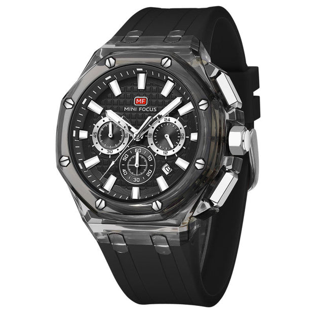 MINI FOCUS - MF0616 - Quartz - Bracelet en Silicone - Résistante à l'eau