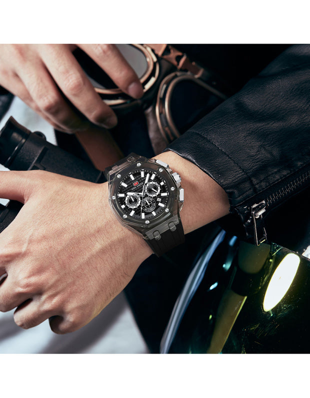 MINI FOCUS - MF0616 - Quartz - Bracelet en Silicone - Résistante à l'eau