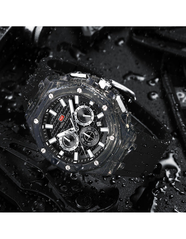 MINI FOCUS - MF0616 - Quartz - Bracelet en Silicone - Résistante à l'eau