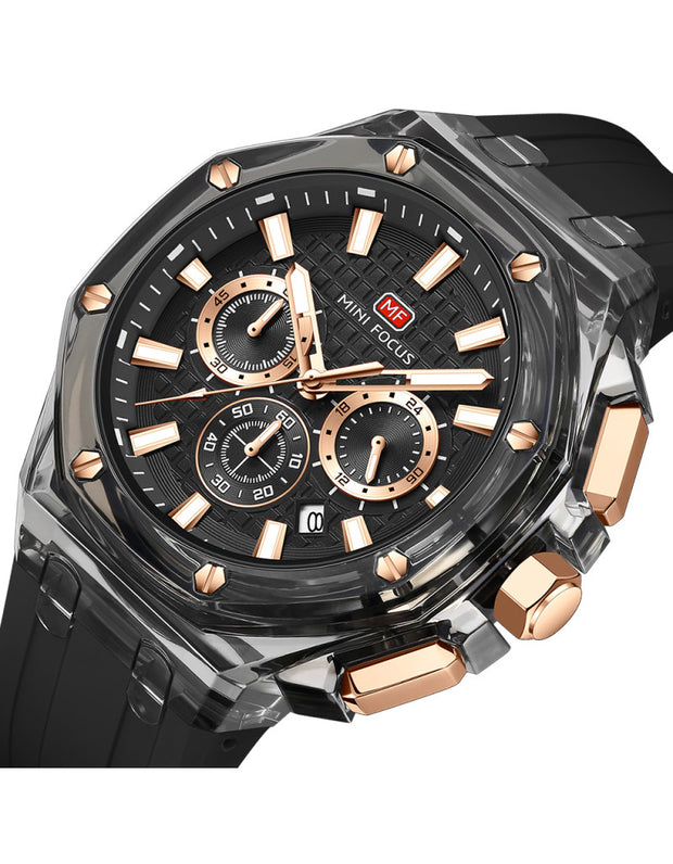 MINI FOCUS - MF0616 - Quartz - Bracelet en Silicone - Résistante à l'eau