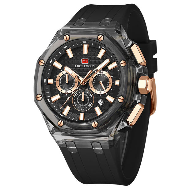 MINI FOCUS - MF0616 - Quartz - Bracelet en Silicone - Résistante à l'eau