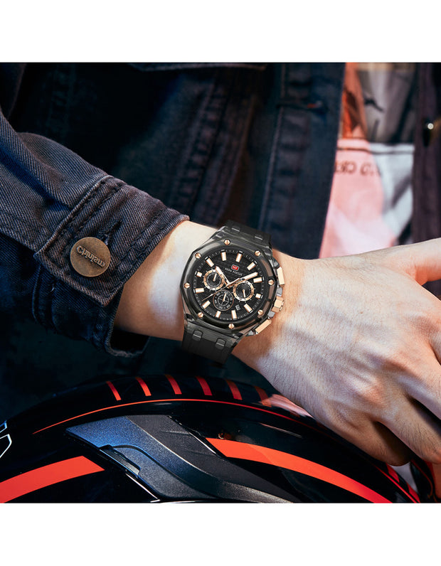 MINI FOCUS - MF0616 - Quartz - Bracelet en Silicone - Résistante à l'eau