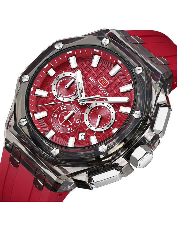 MINI FOCUS - MF0616 - Quartz - Bracelet en Silicone - Résistante à l'eau