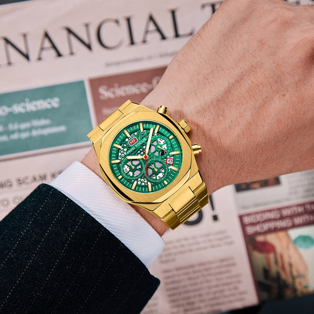 MINI FOCUS - MF0411 - Quartz - Bracelet en Acier Inoxidable - Résistante à l'eau