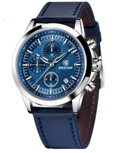 Montre Homme Benyar – BY -5210 Chronographe de Luxe - Bracelet Cuir, Style Élégant & Sport