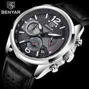 Benyar 5171 – Montre Homme Sport Chronographe Cuir