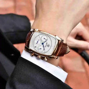 Benyar 5113 – Montre Homme Rectangulaire Chronographe Cuir