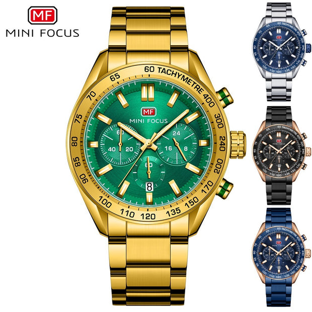 MINI FOCUS - MF0403 - Quartz - Bracelet en Acier Inoxidable - Résistante à l'eau