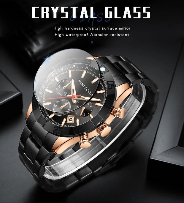 MINI FOCUS - MF0416 - Quartz -  Acier inoxydable  - Résistante à l'eau