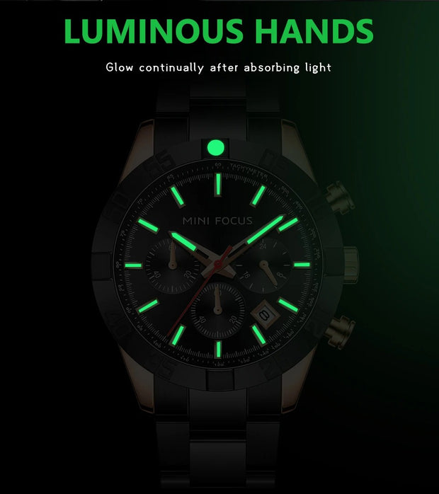 MINI FOCUS - MF0416 - Quartz -  Acier inoxydable  - Résistante à l'eau