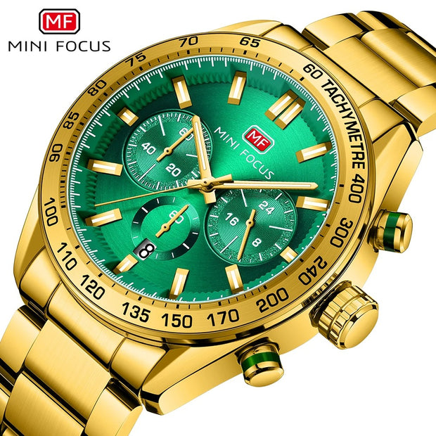 MINI FOCUS - MF0403 - Quartz - Bracelet en Acier Inoxidable - Résistante à l'eau