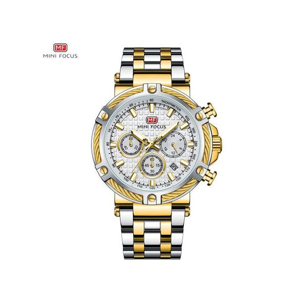 MINI FOCUS - MF0470 - Quartz - Bracelet en Acier inoxidable - Résistante à l'eau