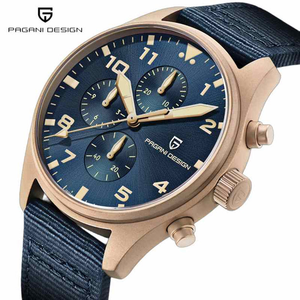 PAGANI DESIGN - PD-1703 - Quartz - Bracelet en 100% Cuir - Luxury montre