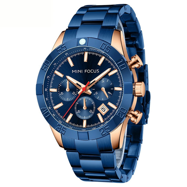 MINI FOCUS - MF0416 - Quartz -  Acier inoxydable  - Résistante à l'eau