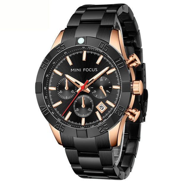 MINI FOCUS - MF0416 - Quartz -  Acier inoxydable  - Résistante à l'eau